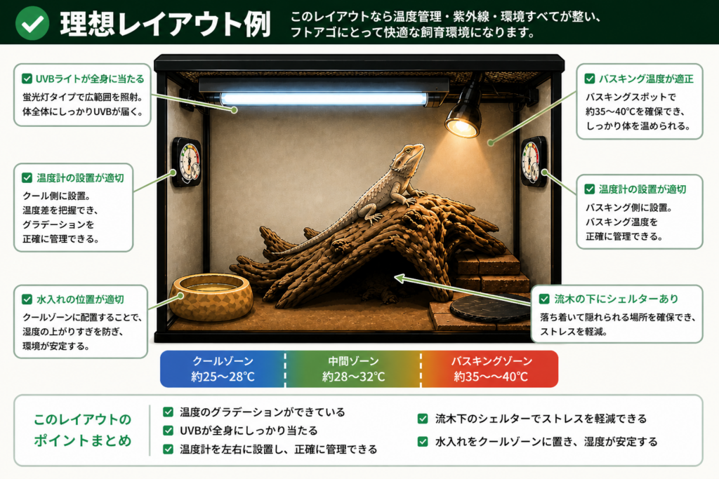 フトアゴ　レイアウト　成功例